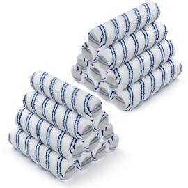 9 Inch Microfiber Paint Roller Covers, 3/8 Nap, 20 Pack Professional Large Roller Covers for All Types of Painting Surfacess, Ideal for Walls, Ceilings, Latex/Emulsion/Oil-Based Paints
