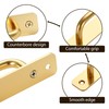 Malimali 4 Pack Gold Barn Door Handles, 5" Hole Center