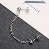 Double Piercing Cartilage Chain Threader Dangle Drop Cuff Ball Stud