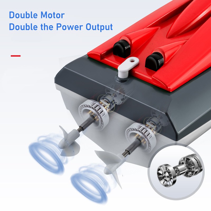 Remote Control Boats Rechargeable 2.4G Electric High Speed Speedboat for