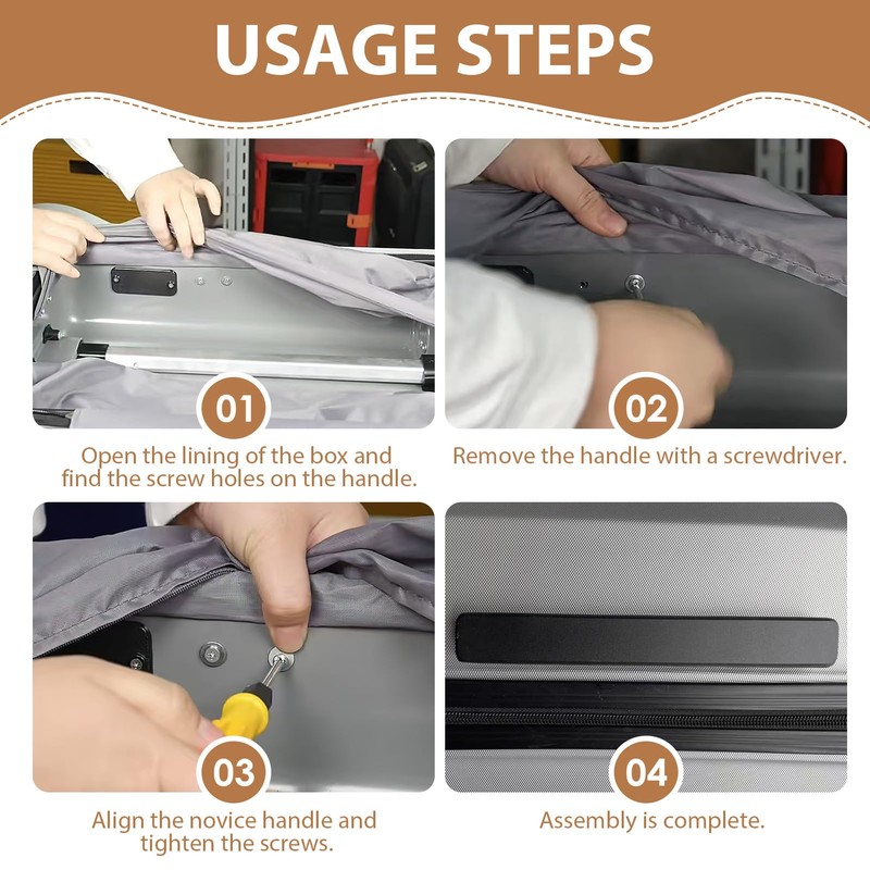 20 cm Replacement Plastic Suitcase Handle, Luggage Suitcase Handle, Black