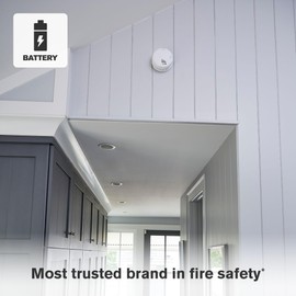 First Alert Smoke Alarm, 10-Year Sealed Battery Dual Sensor Detector with Test & Silence Button, SM310, 1-Pack
