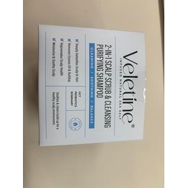 Veletine Scalp Treatments,Cleasing Scalp Cream,Purifying Scalp Scrub,2-In-1 Scalp Scrub & Cleansing Shampoo,With Scalp Massage Brush（260g）