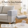 2PCS Sofa Arm Covers, Jacquard Sofa Arm Protector Covers with