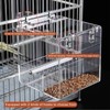 Automatic Acrylic Bird Feeder No Mess Bird Feeder Cage for