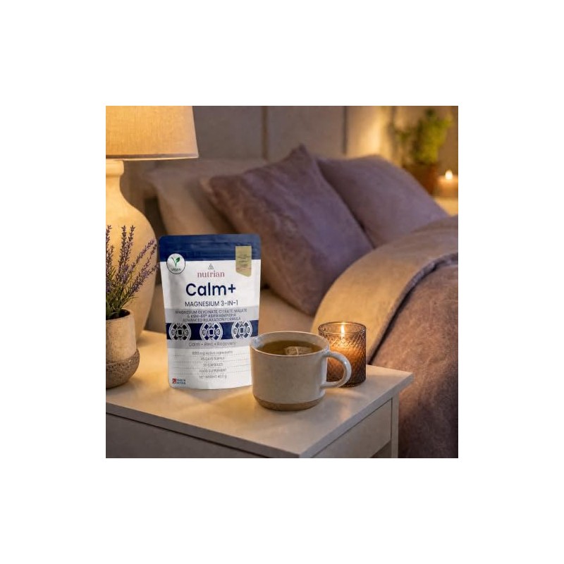 Magnesium Glycinate 3-in-1 Complex 1850mg Bisglycinate, Citrate & Malate with