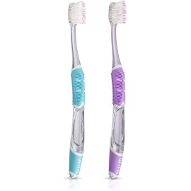 GUM 12 Pack GUM 527 Technique Deep Clean Toothbrush Compact Head Sensitive Bristles