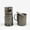 toaks titaniumuuddosuto-bu (Small) titankukkingusisutemu Titanium Firewood Stove