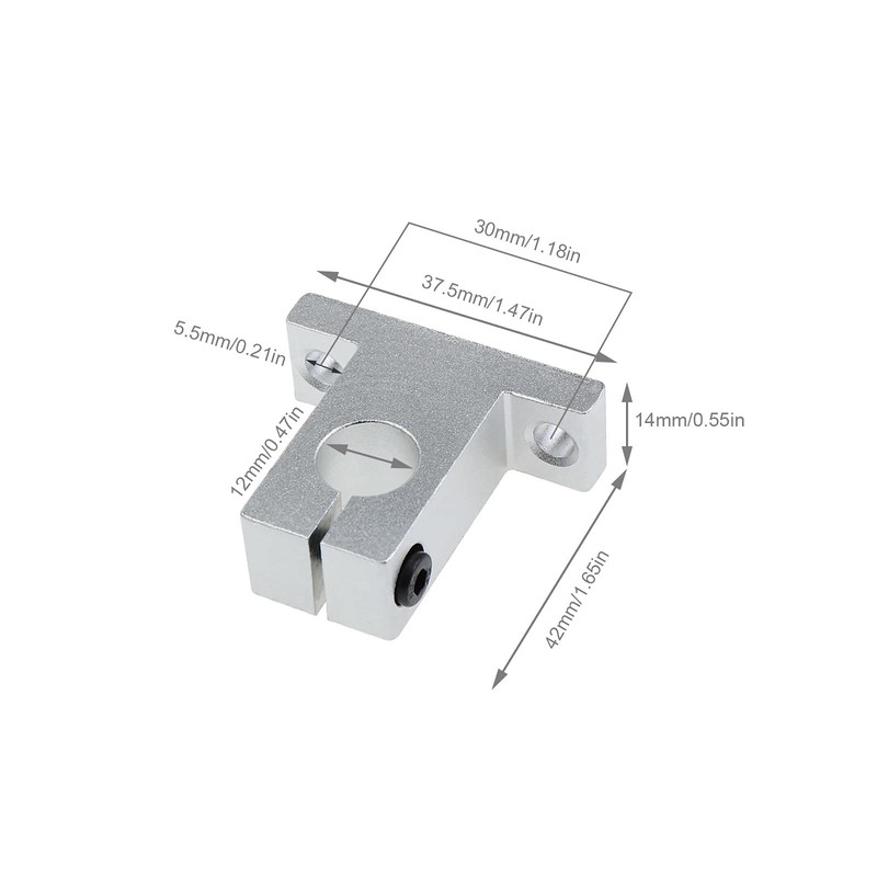eMagTech SK12 Linear Shaft Bracket 12mm CNC Linear Motion Ball