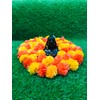 Gavya International Dark Orange & Orange Artificial Marigold Flowers 5
