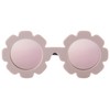 KamQen Flexible Flower Polarized Pink Mirrored Baby Sunglasses with Strap