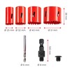 kwb 5 Pieces HSS Bi-Metal Hole Saw Set, Diameter 25,