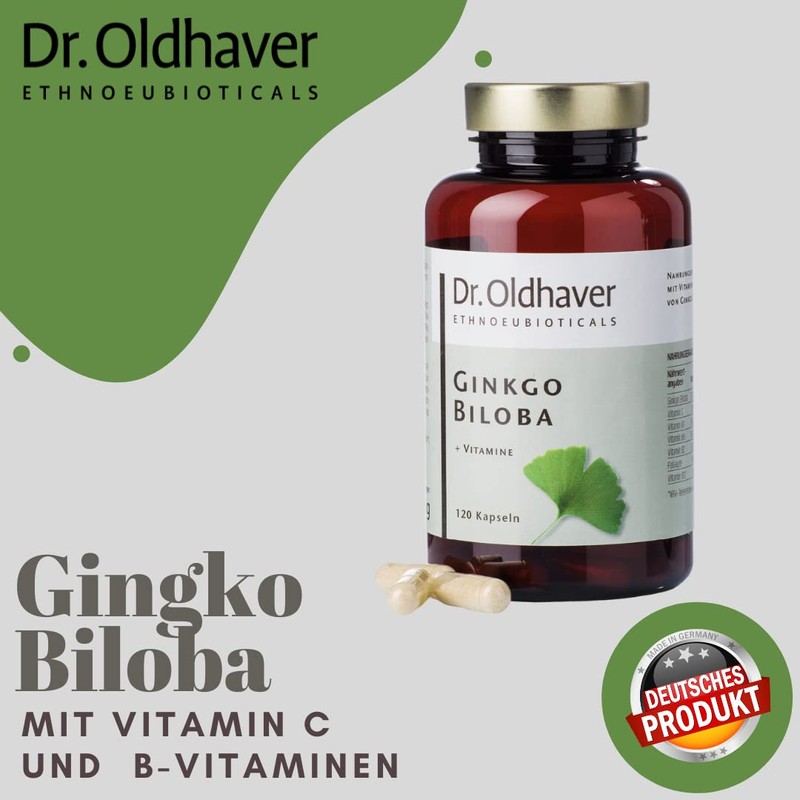 Dr. Oldhaver Gingko Biloba + Vitamins (120 Capsules) - High-Quality