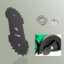 ZHIXING 7.5" Double Edge Bladed Compatible with D-enali 12 Amp Electric Corded Lawn Edger Reliable Strength, High Blade Grinding Efficiency - Two Sets