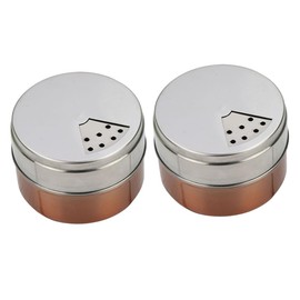 STOBAZA Elegant Stainless Steel Seasoning Jars Lid for Salt Pepper Sugar Outdoor BBQ Random Color