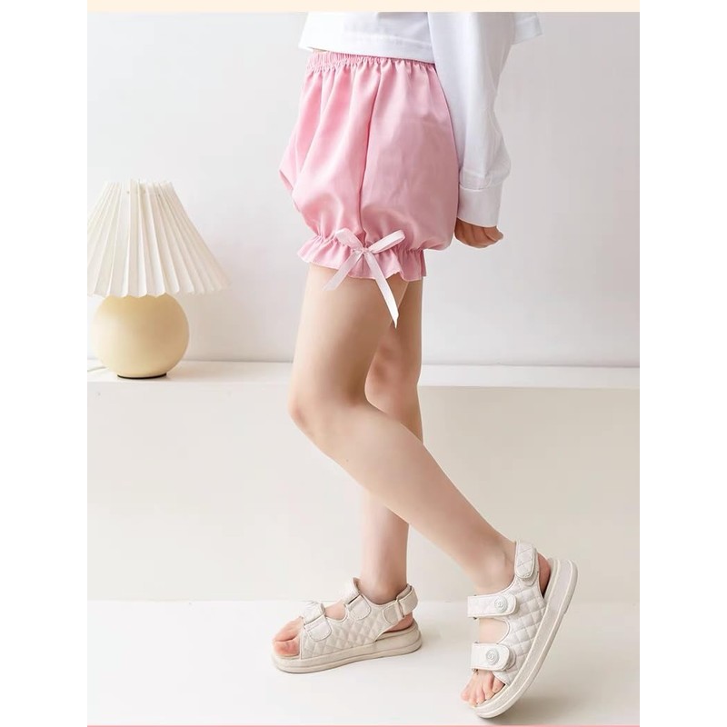 [Masonanic] オーバーパンツキッズ ペチコート かぼちゃパンツ 子供用 1分丈スパッツ ペチパンツ 女の子 ショートパンツ チラ見え防止