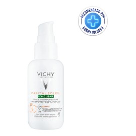 Vichy Capital Soleil UV-Clear FPS50+ Protector Solar Anti-imperfecciones Ideal para Pieles Mixtas y Grasas y Aplicación Diaria