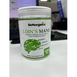 BEMORGANIC Lions Mane Supplement Capsules