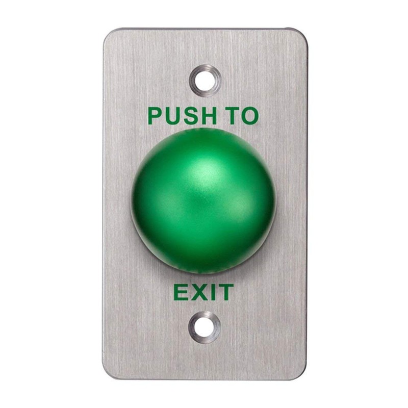UHPPOTE Stainless Steel Panel Push to Exit Button for Door