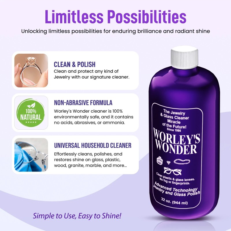 Worley's Wonder Jewelry & Glass Cleaner - Worley's Wonder Complete
