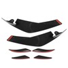 6Pcs Front Bumper Lip Spoiler Anti Collision Carbon Fiber Side