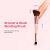 Boozyshop Soft Pink & Gold Bronzer & Blush Blending Brush