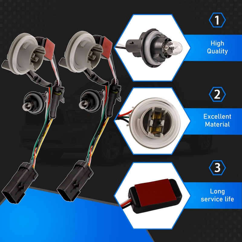 YzusGomumu Tail Light Converter Conversion Harness Pair Compatible with 2013-2018