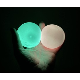 Curious Minds Busy Bags Set of 2 - Boxed 2.5" Glow in The Dark Doh Filled Stress Ball - Glob Balls - Squishy Gooey Shape-able Squish Sensory Squeeze Balls OT (Random Colors)