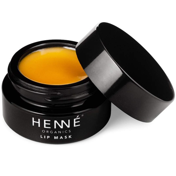Henné Organics Lip Mask - Natural Organic Moisturizer Treatment for Plump Lips