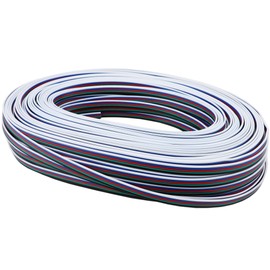 LEDENET 255FT 18 Gauge Silicone Wire 5pin 5 Color Electric Wire Hook Up Flexible 18AWG Stranded Cable Conductor Extend Tinned Copper Wire