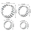 Fluted Round Cookie Cutter Set Large - 5 Inch, 4