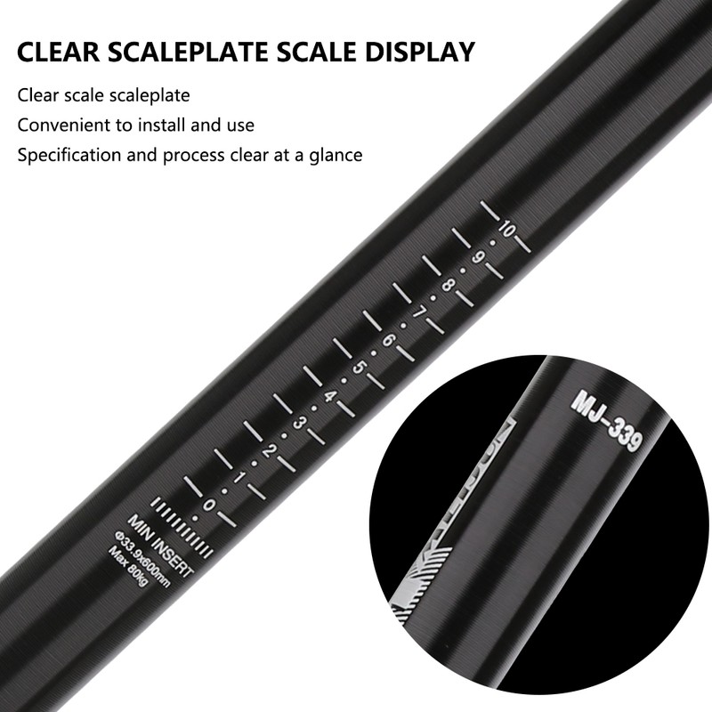 33.9x600 Mountain Bike Lengthen Saddle Seatpost Aluminium Alloy Folding Bicycle