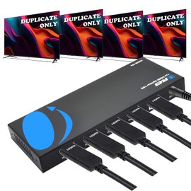 OREI UltraHD 4K @ 60 Hz 1 X 4 HDMI Splitter 1 in 4 Out 4 Port 4: 8-Bit - HDMI 2.0, HDCP 2.0, 18 Gbps, EDID, Duplicate / Mirror 4K Screens - UHDS-104