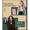 Ugeat Micro Link Hair Extensions Human Hair Light Brown with