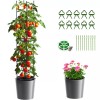 Docred Tomato Planter Boxes with Trellis Wheel 63" Self-Watering Tomato