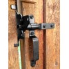 Ozco 56664 Standard Gate Latch w/Handle, Black Galvanized Steel (1