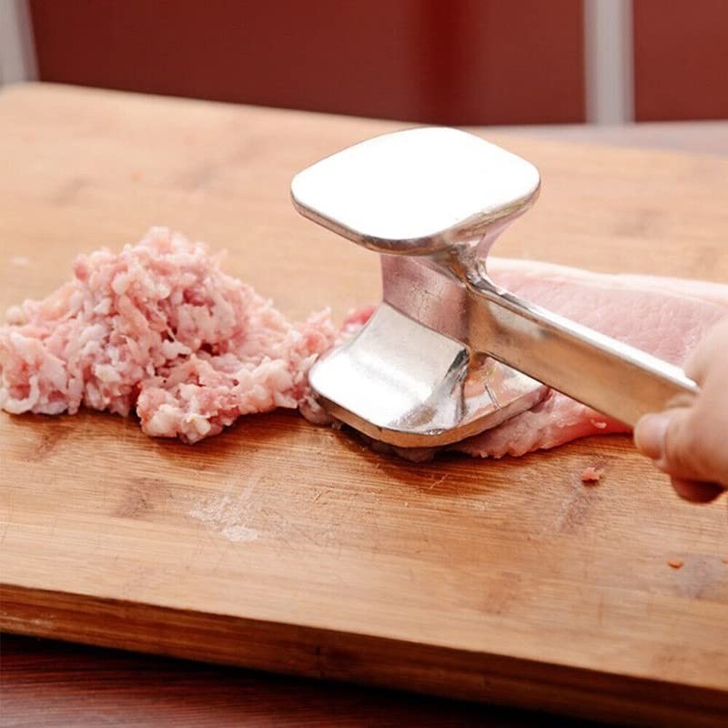 AIMALL Aluminium Meat Tenderizer Hammer, Durable Kitchen Tool for Tenderizing
