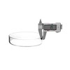 QWORK Glass Petri Dishes with Lid, Thicken, 120mm x 26mm,