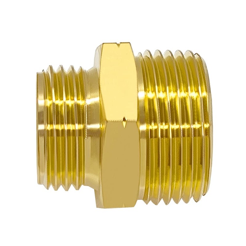 Hooshing Garden Hose Adapter 3/4" GHT Male to 1" NPT