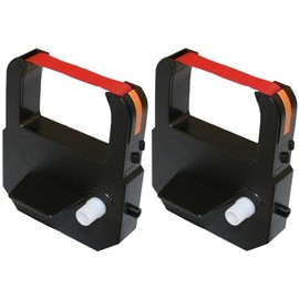 (2 Pack) Ribbon Cartridge for Acroprint M150MC4, ES700 and ES900 Time Recorders, Red Ink