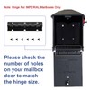 Mailbox Door Hinge Size 6 Screw Holes Replacement for Imperial