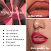 evpct Juego de Lápiz Labial y Delineador de Labios Mate