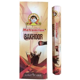 Metromilan Bakhoor Incense 2 Boxes 12 Hexagon Rolls 20 Sticks Each 240 Sticks