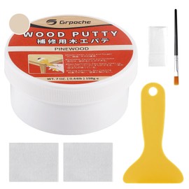 Wood Filler Putty,Pinewood Wood Putty Filler Paintable, Stainable, Sandable, 7 Ounce Furniture Repair Kit, Quickly Repair Holes, Cracks, Chips and Scorched Areas of Wooden Furniture Floor, Easy to Use