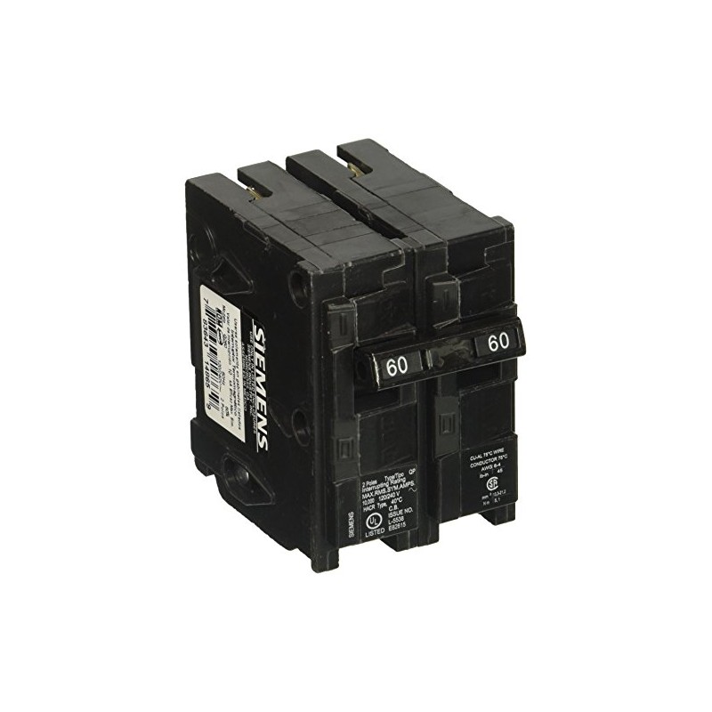 Siemens Q260 60 Amp Dual Pole Circuit Breaker