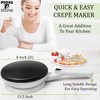 Moss & Stone Cordless Electric Crepe Maker With Auto Power