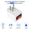 VSEER Grounded Outlet with ON/Off Switch (6 Pack), Single Power
