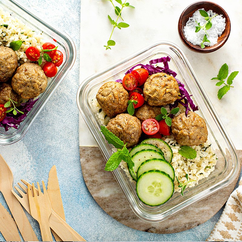 VERONES 10 Pack 22 OZ Glass Meal Prep Containers, Airtight