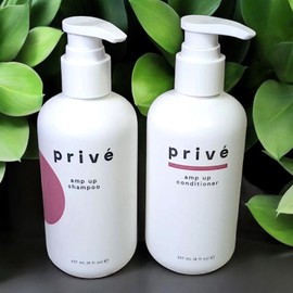 Prive Shampoo & Conditioner Amp Up Volumizing Set of 2 - 8 oz Each FREE SHIP NEW