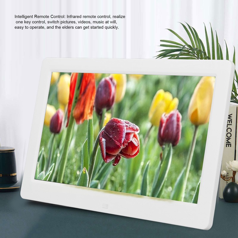 10 Inch Digital Picture Frame HD Intelligent Remote Control Video